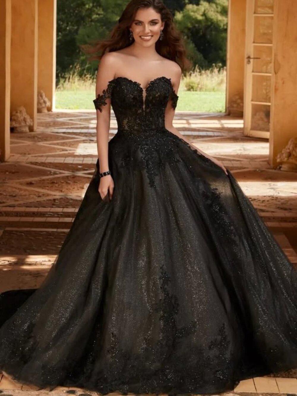 New Black Wedding Dress
